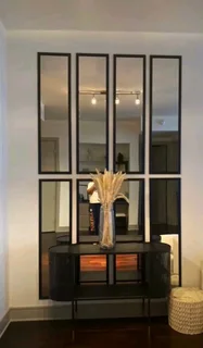 Steel framed mirrors