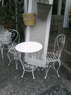 Special handcrafted fancy table and chairs