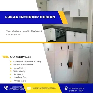 Lucas interior design, cupboards and kitchen fitting