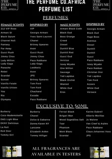 Perfume - Ad posted by Xolelwa Mahloma