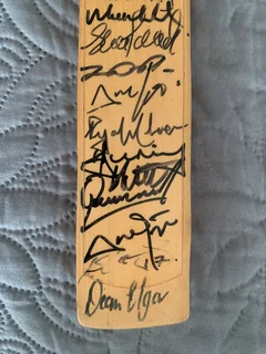 2016 signed Proteas mini cricket bat