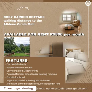 cottage for rent in Athlone, Pmb