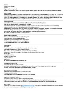 Petrol station manager