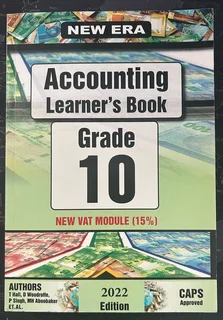 Accounting learner’s book Grade 10 2022 edition new era