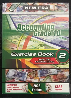 Accounting Grade 10 Exercise book 1 AND 2   2022 edition new era