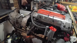 Mercedes SLK M111 973 Kompressor 2.3L Complete Petrol Engine Complete With Gearbox , ECU And Wiring