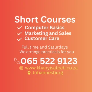 Short Courses: for Jan 2026  Cell: 065 522 9123