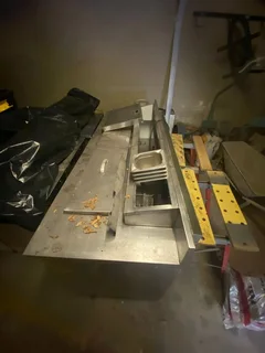 Commercial 3-Door Stainless Steel Prep Fridge / Saladette Counter