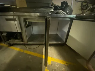 Commercial 3-Door Stainless Steel Prep Fridge / Saladette Counter