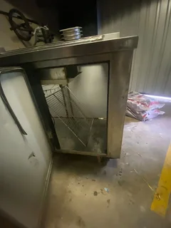 Commercial 3-Door Stainless Steel Prep Fridge / Saladette Counter