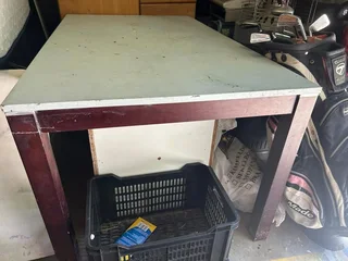 Large Sturdy Wooden Table - Ideal for Dining, Work, or Crafts