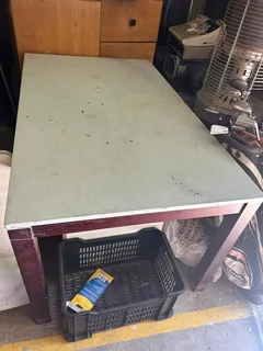 Large Sturdy Wooden Table - Ideal for Dining, Work, or Crafts