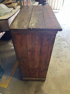 Vintage Wooden Screened Food Cabinet / Larder Cupboard