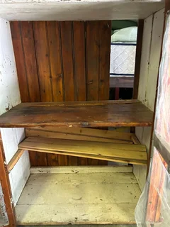 Vintage Wooden Screened Food Cabinet / Larder Cupboard