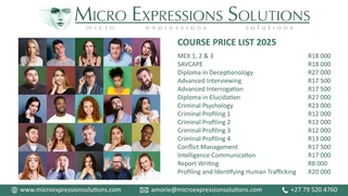 Deception Detection & Profiling Skills