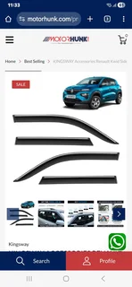 Window deflector set for Renault Kwid Dynamic