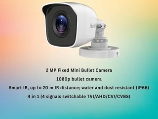 HiLook 4 Channel CCTV Kit 4 Cameras, DVR, ZATECH Cables &amp; Junction Boxes