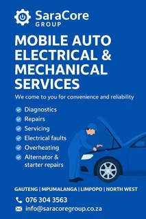 Mobile Mechanic Services,we come to you!