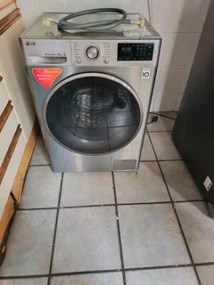 Immaculate metallic LG direct drive washer and dryer with delivery