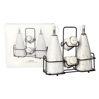 Ceramic Seasoning Condiment With Rack