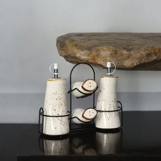 Ceramic Seasoning Condiment With Rack