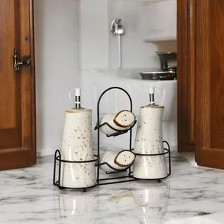 Ceramic Seasoning Condiment With Rack