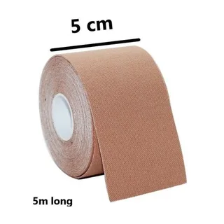 Twin pack Boob Tape, 2 Rolls of 5M By 5cm - Beige