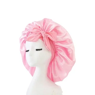 Jumbo Satin Bonnet with Bow - 6 Pack