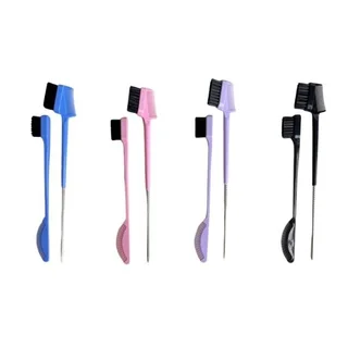 3-in-1 Hair Dye Tint Brush with Comb and Sectioning Tail - Professional Hair