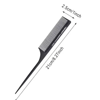 Black 3-Piece Hair Comb Set - Fine &amp; Tail Combs