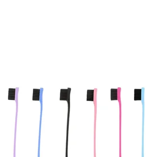 Edge Brush Set - 6-Pack Dual-Sided Hair Edge Control Brushes for Baby Hairs