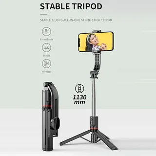 113cm Extendable Selfie Stick/tripod with Remote Shutter L13