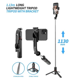 113cm Extendable Selfie Stick/tripod with Remote Shutter L13