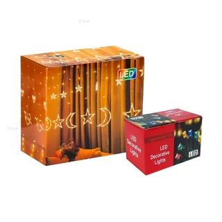 LED Decorative Lights Combo Pack 210 LED Lights with 6 Medium &amp; 6 Big stars