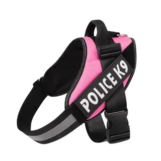 Police K9 Adjustable Dog Harness - Small - Pink