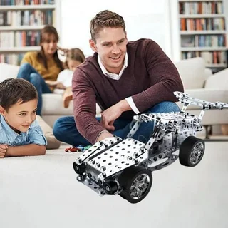 Yukok Lunar Exploration Series 3D Metal Model - Race Car