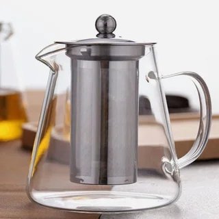 Glass Teapot with Stainless Steel Infuser - 550ml