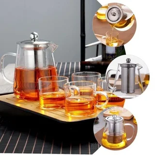 Glass Teapot with Stainless Steel Infuser - 750ml