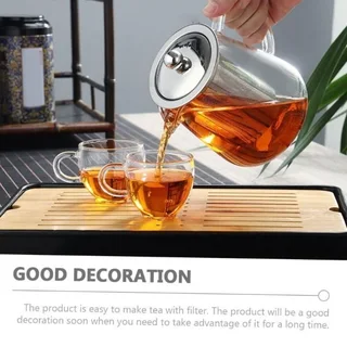 Glass Teapot with Stainless Steel Infuser - 950ml