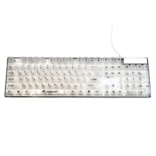 Yelandar AN-T10 RGB Ergonomic Gaming Keyboard Transparent