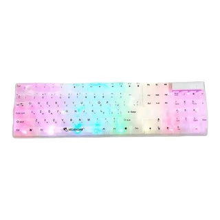 Yelandar AN-T10 RGB Ergonomic Gaming Keyboard Transparent
