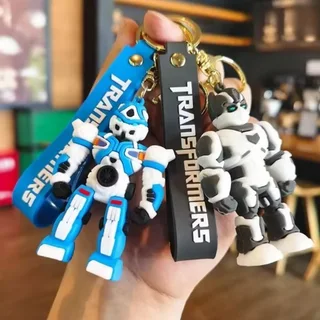 3D Transformers Keyring Keychain Pendant - Black