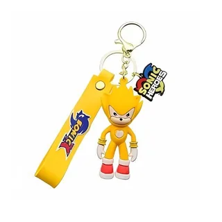Supersonic Keychain - Cartoon Characters Action Figure Car Key Chain - Yellow