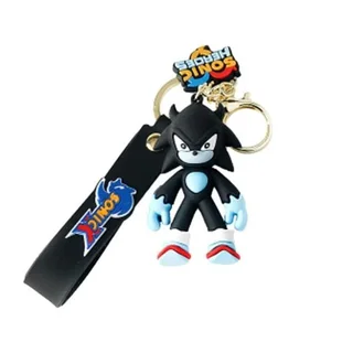 Supersonic Keychain - Cartoon Characters Action Figure Car Key Chain - Black