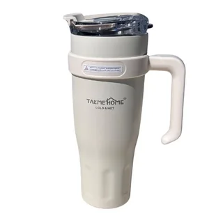 Takmehome 40oz Stainless Steel Vacuum Mug - White