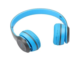 P47 On-Ear Wireless Bluetooth Portable Headphones - Blue
