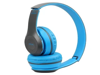 P47 On-Ear Wireless Bluetooth Portable Headphones - Blue