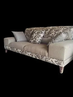 3 seater  cotton fabric  couche