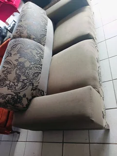 3 seater  cotton fabric  couche