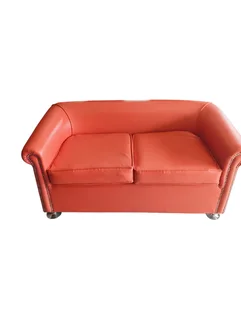 Two seater leather couches
